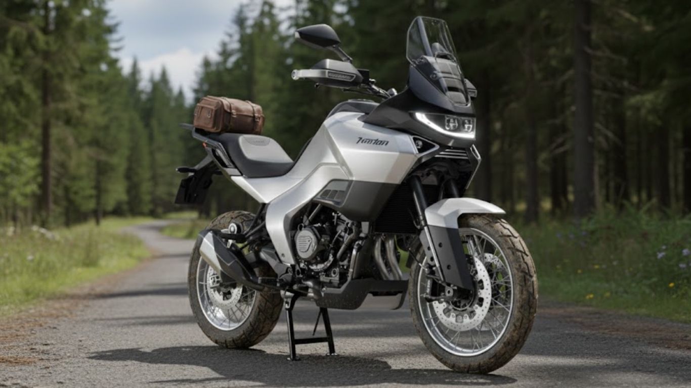 TVS Norton Atlas GT ADV Reveals Full Specs Design, Gold USD Forks & Twin Discs